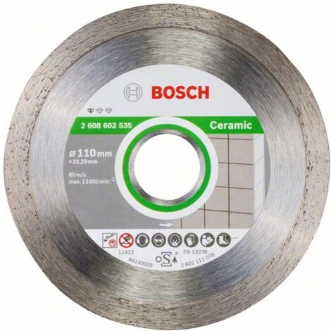 Bosch Diamanttrennscheibe Standard for Ceramic 110x22,23x1,6x7,5mm 2608602535