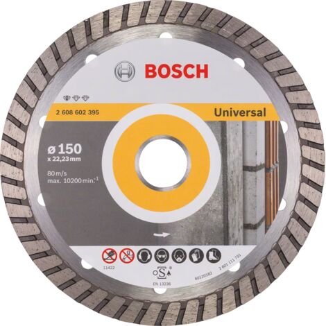 Bosch Diamanttrennscheibe Standard for Universal Turbo 150x22,23x2,5x10 mm 2608602395
