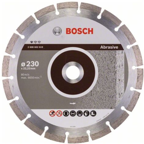 Bosch Diamanttrennscheibe Standard for Abrasive 230x22,23x2,3x10 mm 2608602619
