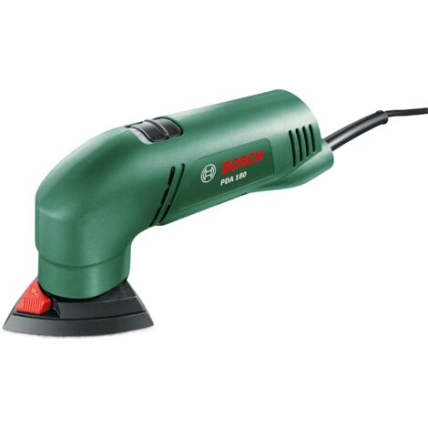 Bosch Deltaschleifer PDA 180 (180 Watt, 3 Schleifblätter, Schleifplattenmaß über Eck: 92 mm )