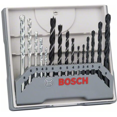 Bosch Bohrer-Set, gemischt, 3-8 mm, 3-8 mm, 3-8 mm