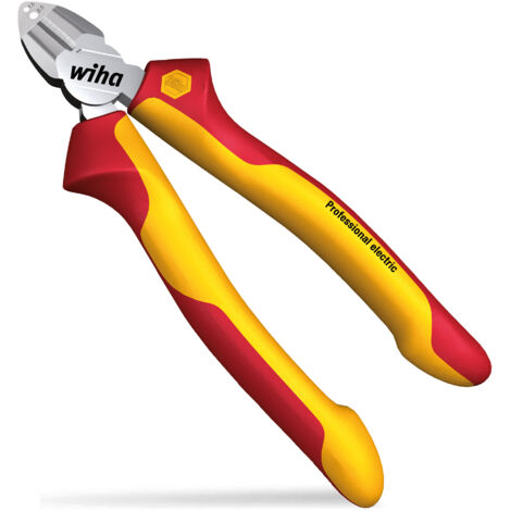 Wiha Abisolier-Seitenschneider Professional electric mit DynamicJoint® 160 mm I Universalzange für Elektriker I VDE geprüft (27431) (1/5)