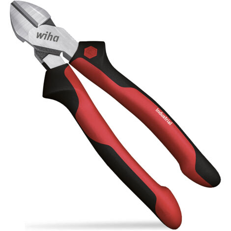 Wiha Seitenschneider Industrial mit DynamicJoint® 180 mm I Kabelschneider I Universalschneider für weiche und harte Drähte (43461) (1/4)