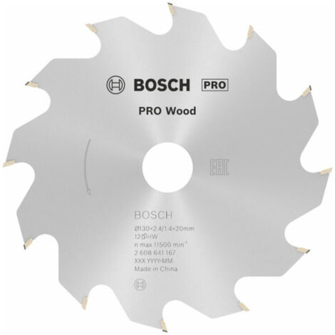 Bosch PRO Wood Kreissägeblatt 130 x 2,4 x 20 mm - 2608641167
