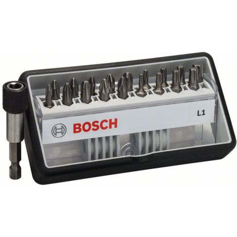 Bosch Schrauberbit-Set Robust Line L Extra-Hart 18+1-teilig 25mm PH PZ Torx (1/4)
