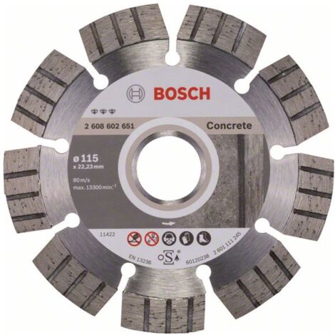 Bosch PRO Concrete Diamanttrennscheibe 115 x 22,23 mm - 2608602651