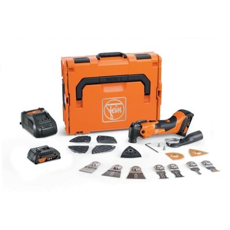 Fein Akku MULTIMASTER AMM 500 Plus Top 2.0 Ah AS, 2x4,0 Ah + Zubehör in L-BOXX