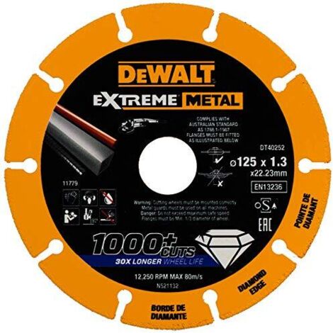 DEWALT Diamant Handtrennscheibe für Metall DT 40252 QZ