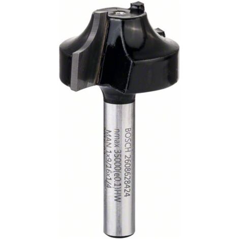 Bosch Kantenformfräser E 1/4&quot R1 6,3 mm Ø 25,4 mm L 14 mm G 46 mm - 2608628424 (1/5)