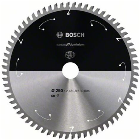 Bosch PRO Aluminium cordless Kreissägeblatt, 250 x 2,4 x 30 mm, T68