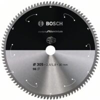 Bosch Kreissägeblätter für Akkusägen Standard for Aluminium, Maschinentyp: Akku-Kapp- und -Gehrungssägen, Ausführung: 305x2,4/1,8x30 Z96, 2608837782
