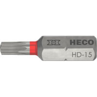Bits HECO SCHRAUBEN - Abdruck Heco-Drive HD-15 L 25 mm - Blisterpackung mit 10 Stück - 57094