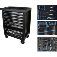 BRILLIANT TOOLS Werkstattwagen mit 7 Schubladen und 207 Werkzeugen - BT153207