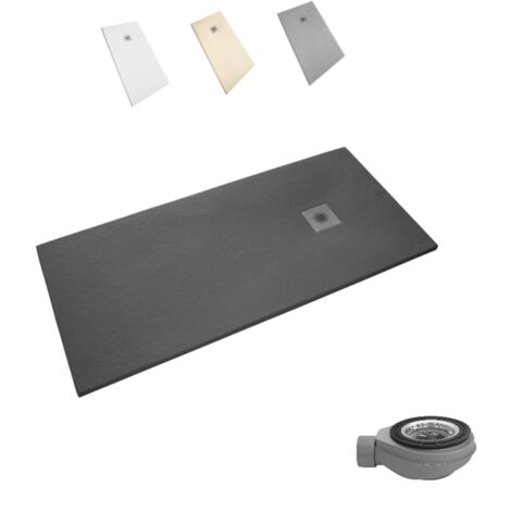 SINDESLIZ Plato Ducha antideslizante STONE GRAFITO 140x90 (1/4)