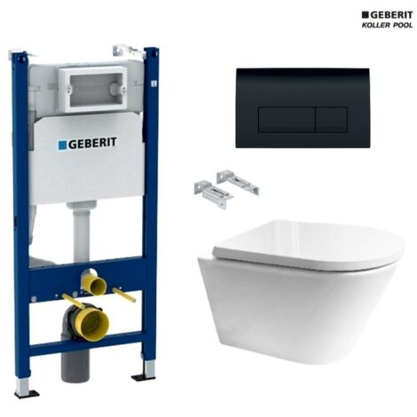 Bastidor GEBERIT Duofix pack cisterna empotrada y pulsador DELTA 50 ng br con WC susp ORION TAPA ENVOLVENTE BL BR VORTEX 51.5CM