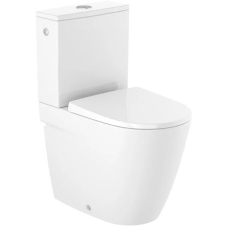 Inodoro Completo ONA Compact Rimless con asiento y tapa amortiguada ROCA (1/5)