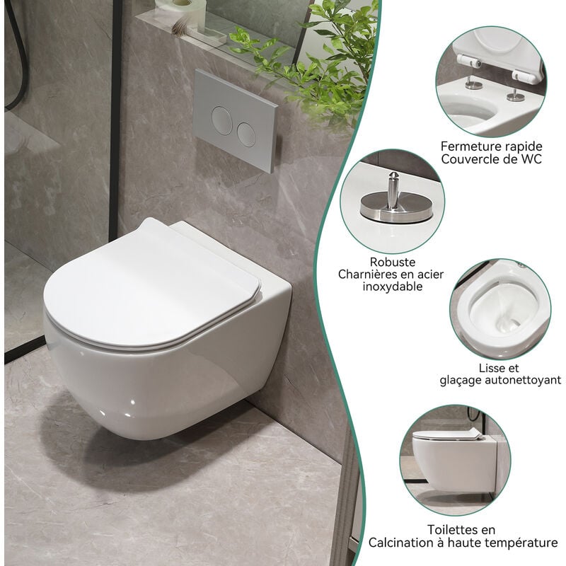 Kit Complet Toilette WC Japonaise Autonettoyante Avec Robinet 3