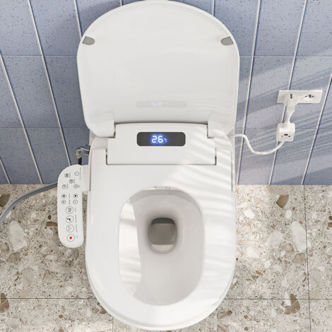 Horow – Siège de toilette intelligent – Douche réglable 5 niveaux – Séchage à air chaud 4 niveaux – Température siège réglable – Buse autonettoyante