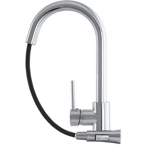 Granitan Robinet De Cusine Libra Avec Déversement Rétractable Chrome (1/5)