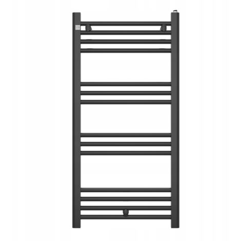 Radiateur Salle de Bain Granitan Puerto 100x50 cm Noir Échelle Chauffante 440W