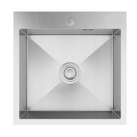Granitan BARI48 Évier en acier inoxydable monocompartiment - Chrome (1/5)