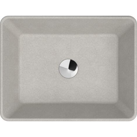 Granitan Vasque À Poser Carrée En Granit Beige Merano