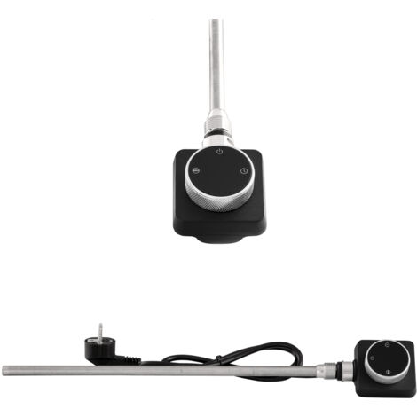 Résistance Électrique pour Radiateur de Salle de Bain Granitan Spin 600W Noir 1pc (1/3)