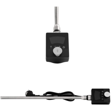 Résistance Électrique pour Radiateur de Salle de Bain Granitan Push 600W Noir (1/3)