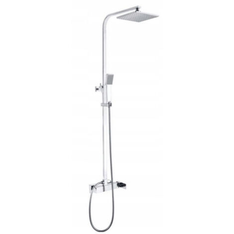 CUBE CHROME MITIGEUR DOUCHE PLUIE (1/2)