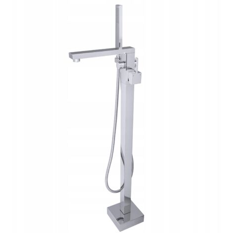 Mitigeur Baignoire Îlot Granitan CARO Chromé avec Douchette et Flexible 150 cm (1/5)