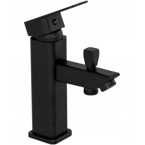 Mitigeur Lavabo Baignoire Granitan Lima Noir Carré 1 pièce (1/5)
