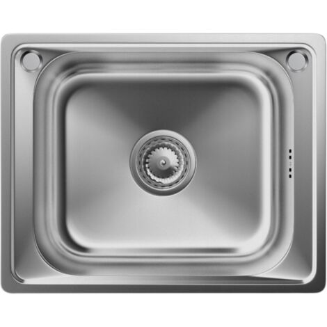 Évier Encastrable Acier Inoxydable 1 Bac Granitan Carré Satiné Turi50 50x40 cm (1/5)