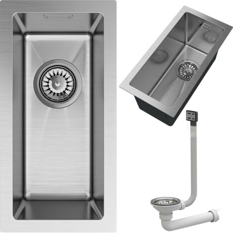 Évier en Acier Inoxydable Silvo22 Granitan Sous-Plan/Encastré avec Siphon et Accessoires Inclus