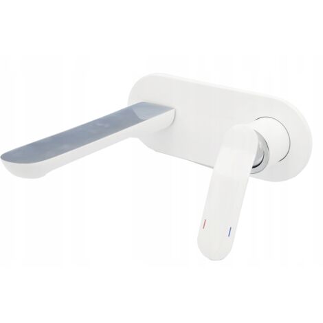 VENTO WHITE BASIN MIXER FOR CONCEALED INSTALLATION TAP (1/3)
