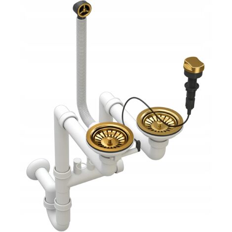 SIPHON MURAL AUTOMATIQUE OU À 2 COMPARTIMENTS POUR ÉVIER