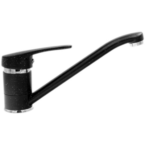 Mitigeur Évier Cuisine Granitan Rox Noir Moucheté avec Bec Pivotant 360° (1/5)