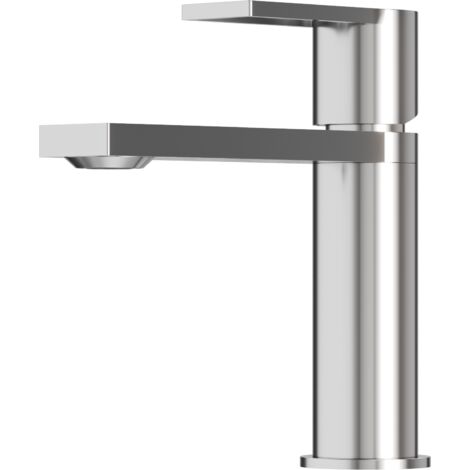 Mitigeur Lavabo Bas Chromé en Laiton Design Moderne ARMA - Argenté (1/5)