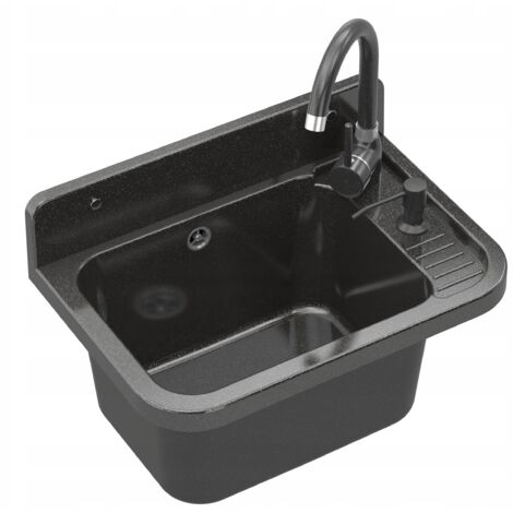 Evier ménager noir chambre technique spacieuse PARON + DISQUE BATTERIE