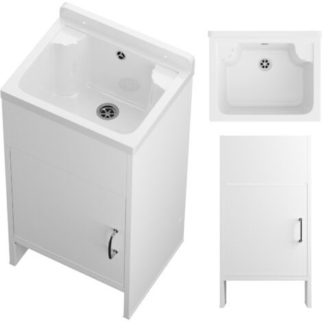 ÉVIER UTILITAIRE TECHNIQUE ARMOIRE BLANCHE PVC GARAGE SET LOMA