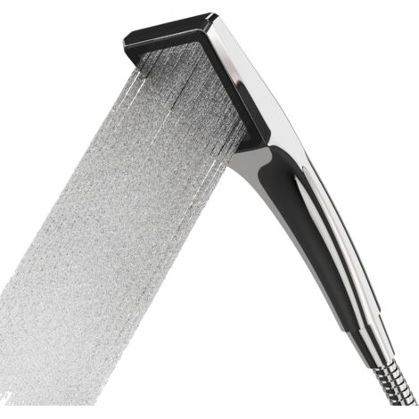 Ensemble de douche pour salle de bain Granitan chrome avec pommeau, flexible et support - 1 pièce (1/5)