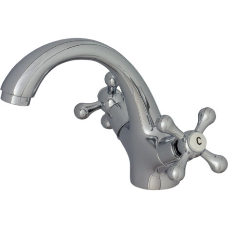 ROBINETTERIE MURALE POUR LAVABO RETRO CHROME (1/5)