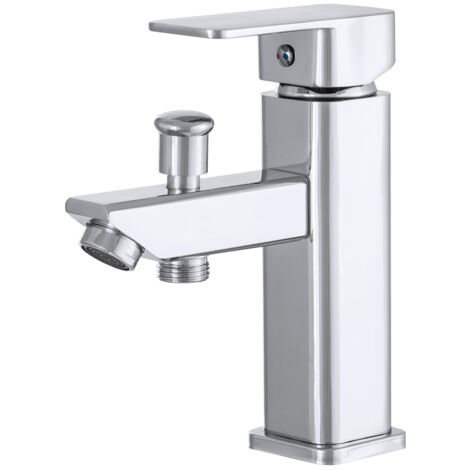 MITIGEUR DE LAVABO AVEC ROBINET DE DOUCHE CARO CHROME (1/5)