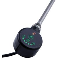 Résistance Électrique pour Radiateur Granitan Up&Down 300W avec Thermostat et Minuterie, Design Noir Mat, Protection IP44