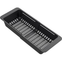 Panier Pliable pour Évier de Cuisine Granitan Universel Égouttoir Noir