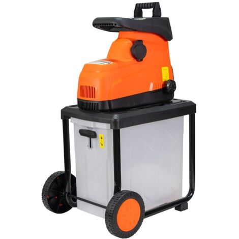 RURIS Broyeur Vegetaux Électrique de Jardin ST200s, Puissance 2800W, Bac de 60L, Diamètre de Branche 40mm