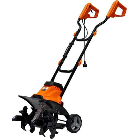 Motobineuse électrique 1200W – Largeur 400 mm, profondeur 220 mm, 24 couteaux, frein électronique, 2 roues, légère et silencieuse – Ruris