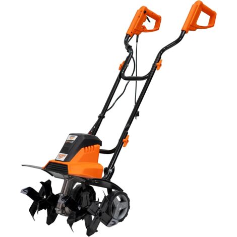 Motobineuse électrique 1600W – Largeur 450 mm, profondeur 220 mm, 24 couteaux, frein électronique, 2 roues, légère et silencieuse – Ruris