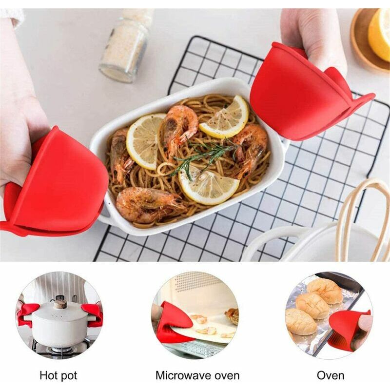 Oven Mitts Cute Cat Design Baking Gloves Heat Resistant Cooking Gloves  Potholder Funny Grilling Microwave Mittens Backer Kitchen Tools For Women  Kids