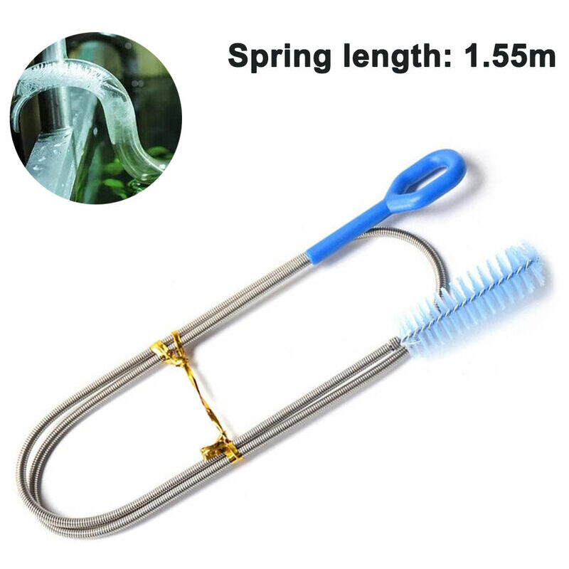 Double-ended Flexible Drain Cleaning Brush And 2 Straw Cleaning Brush,  Aquarium Filter Brush, Multiple Pipe Cleaners, Stainless Steel Long Tube Cleaning  Brush For Aquarium Or Home, Cleaning Supplies, Cleaning Tool, Back To