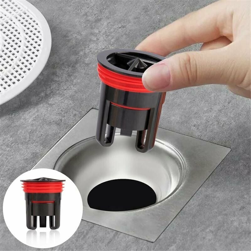 AlwaysH Smell Proof Connectors for Shower Floor Drainage, Rubber Smell  Proof Shower Floor Drain, Bathroom Drainer No Filter Suitable for Leaking  Bathroom-Kitchen Pipes